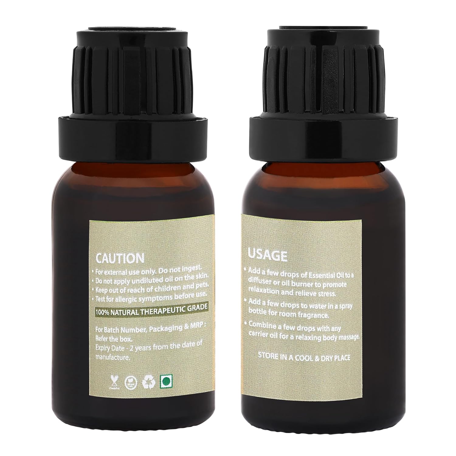 Bhumi Tatvaa Lemon and Ylang-Ylang Essential Oil | Pure Aromatic Oil for Relaxing Fragrance | Ideal for Diffusers, Massage & Everyday Use | Natural Lemon & Ylang-Ylang Scent - Pack of 2 - 15ml Each